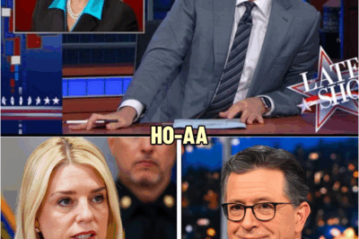 1 MINUTE AGO : Pam Bondi FLIPS The Late Show Upside Down—Stephen Colbert Left SHAKEN, Apologizes Backstage as Show Faces Possible Suspension | HO~