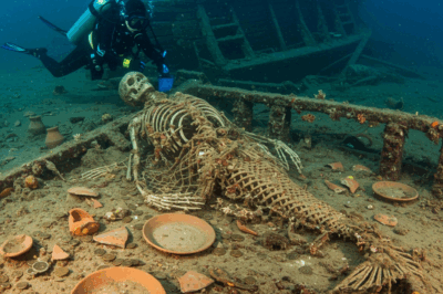 S – Shaking the bottom of the sea: “Mermaid skeleton” revealed among the shipwreck full of ancient gold?