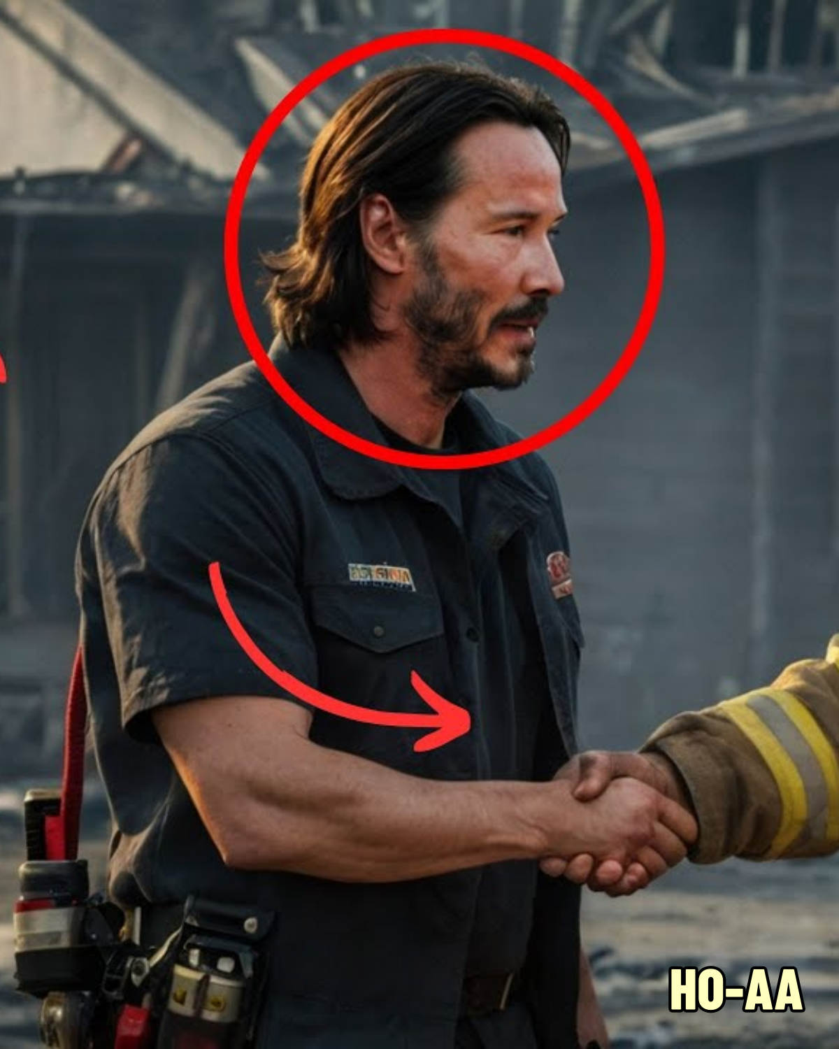 Fire in LA: Keanu Reeves Among the Flames | True Story | HO!!!! (jm2)