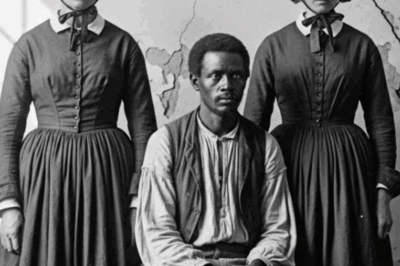 (Photo 1854) Two Sisters Stand Behind the Same Slave in This Photo… Their Father Gave Them Both | HO