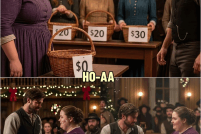 The ᴏʙᴇsᴇ Widow’s Christmas Basket Got Zero Bids—The Rancher Saw Her Worth And Paid Triple| | HO