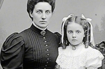 This 1897 Studio Portrait of a Mother and Daughter Looks Serene — Until You See Their Eyes | HO!!