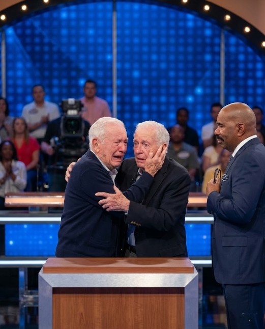 87 Year Old Twin Brothers MEET for the FIRST TIME — Steve Harvey Can't Stop Crying