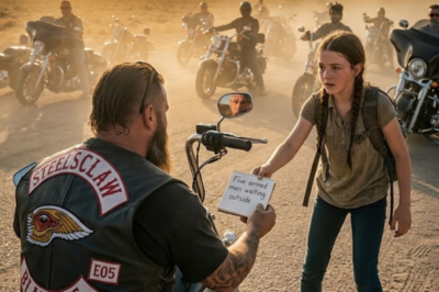 A 13-year-old deaf girl sprinted miles through desert heat to warn a room full of Hell’s Angels about five armed men waiting outside to kill them. She couldn’t hear if anyone was chasing her. She just ran. What 500 bikers did for her afterward left the whole town speechless.