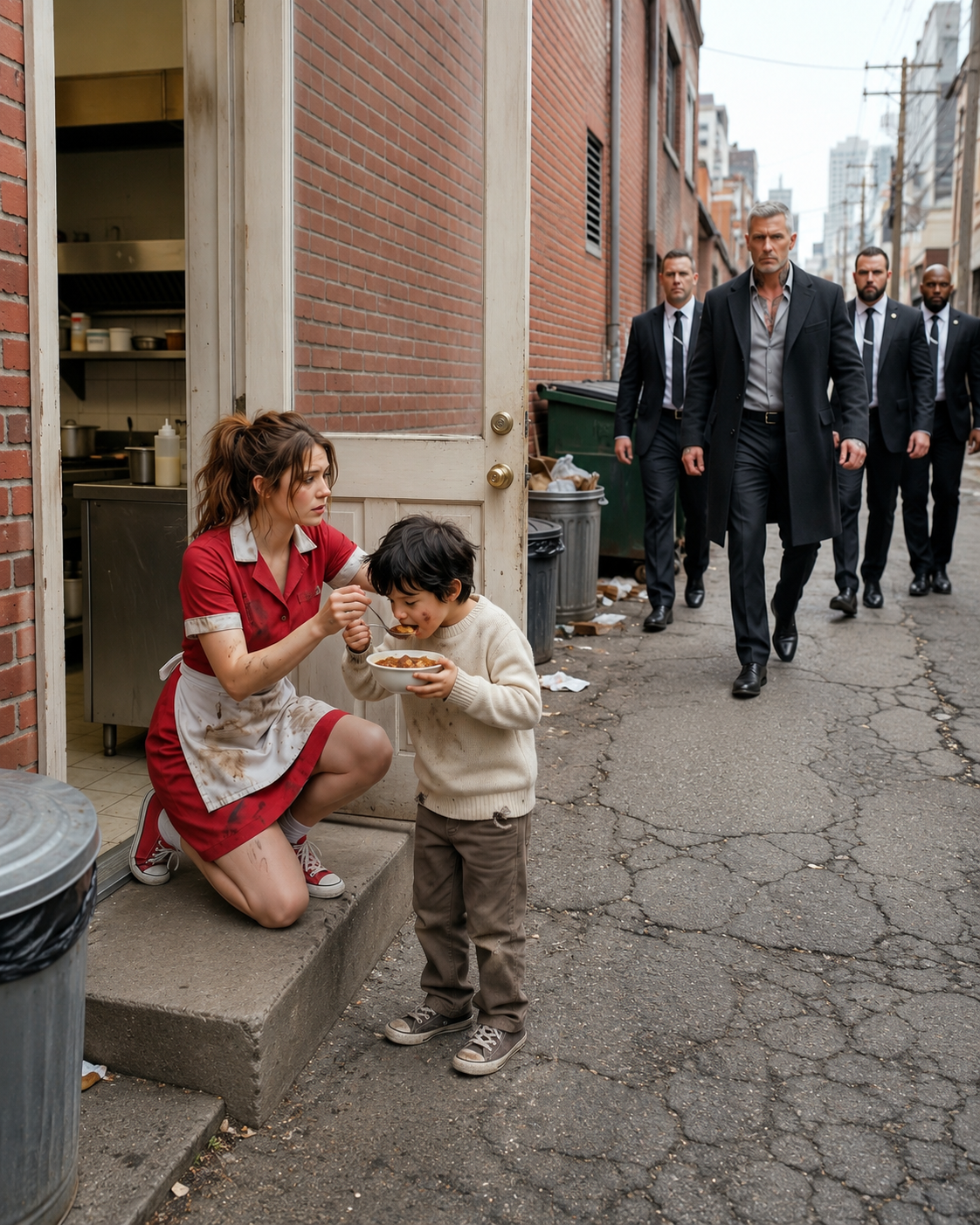 Poor Girl Helped a Silent Boy Daily — Until His Mafia Boss Father Arrived With Bodyguards