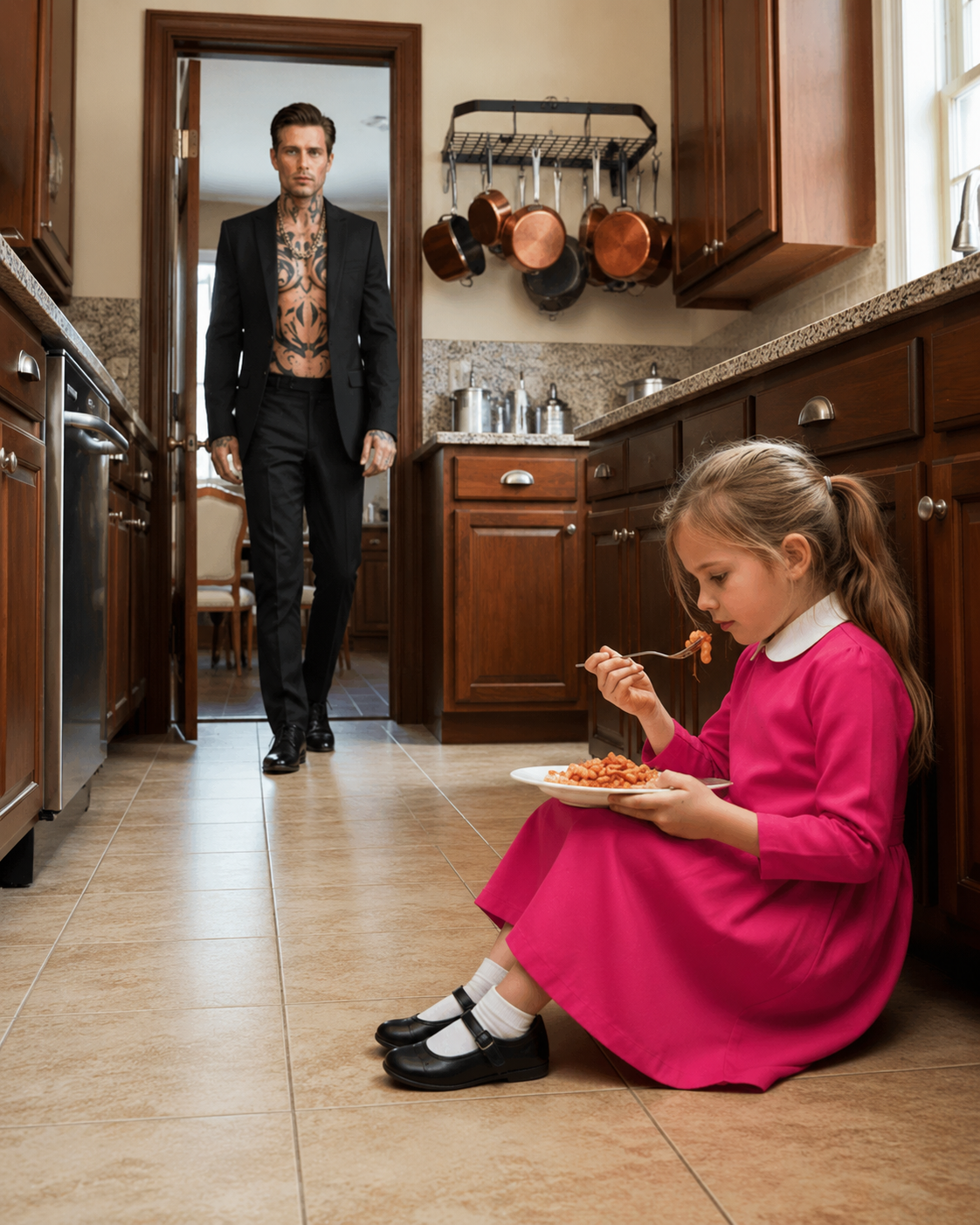 Mafia Boss Finds His Maid’s Daughter Hiding to Eat Leftovers— His Next Move Left Everyone Speechless