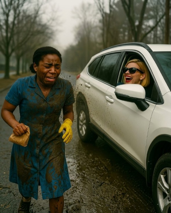 Rich Lady Splashes Mud On Cleaner Girl — Unaware Who Was Watching