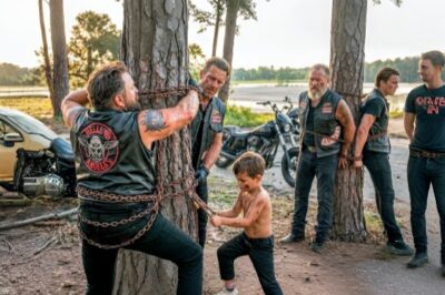Little Boy Found Four Hell’s Angels Chained to Tree — What He Did Next Shocked 2,000 Riders