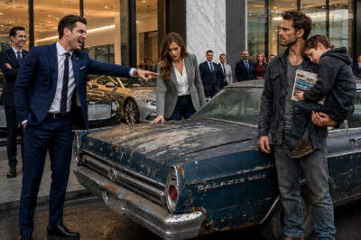 The Luxury Dealer Mocked the Single Dad’s Old Car – Until the CEO Asked Who Built It
