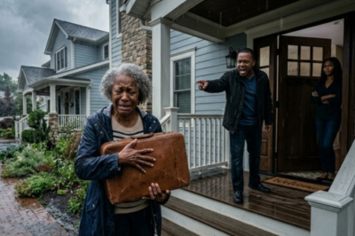 At 68, my son told me to leave. Hours later, soaked & alone, I walked into a bank with my late husband’s old blue card. The manager froze at $7M. Turns out, I wasn’t broken. I was just protected.