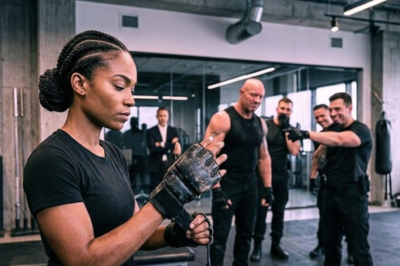 They laughed at the single mom at the CEO bodyguard tryout. She didn’t argue. She just stepped on the mat and ended the strongest man in 5 seconds. Turns out, real strength doesn’t need to be loud.