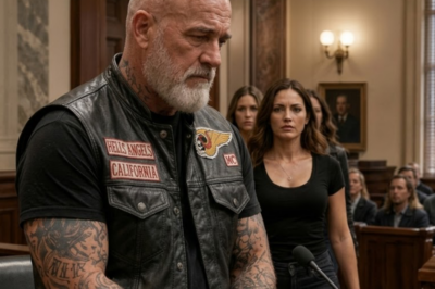 They said a Hells Angel couldn’t raise three little girls. He sold his bike. His watch. His pride. Twenty years later, he was handcuffed in a federal courtroom. Then his daughters walked in. And they didn’t come to say goodbye.