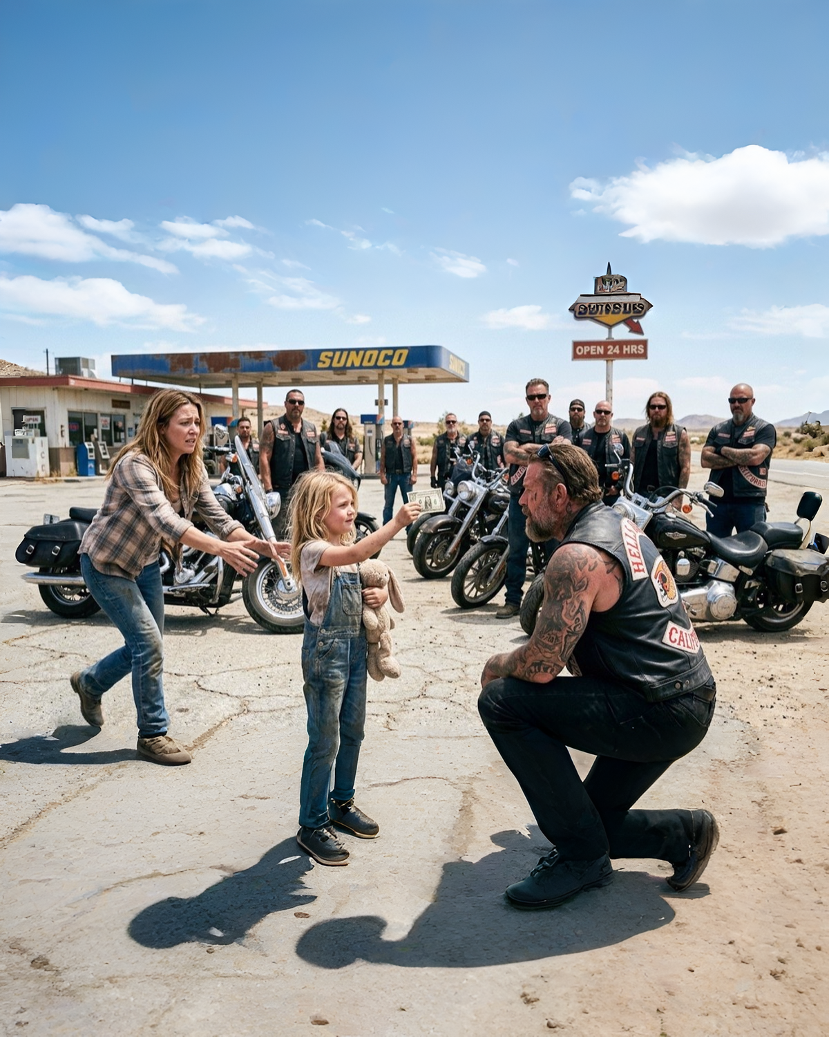 Little Girl Gave a Biker Her Only $2 for 'Gas' — What the Hells Angels Did Next Left