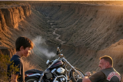 A 13-year-old homeless boy dragged a dying stranger out of a ravine with his bare hands. The stranger’s vest said Hell’s Angels. An hour later, 50 motorcycles rolled into town — not looking for trouble. They were looking for the kid. And they had an offer he didn’t expect.