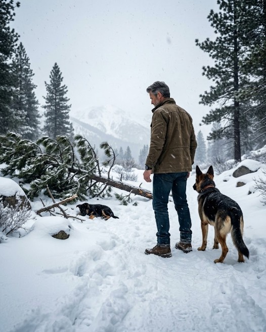 A Navi SEAL and Dog Found a Tiny Survivor Beneath a Fallen Pine