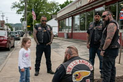She was 8 years old. Sitting alone outside a bar at 8 AM. Holding a stuffed rabbit. The biker everyone crosses the street to avoid was the only one who stopped. What happened next?