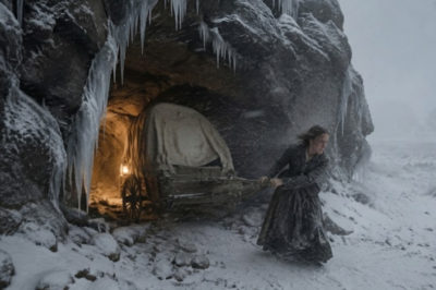 She dragged a wrecked wagon into a rock hollow, sealed every gap with grass and frozen canvas, and let a 19-hour blizzard rage right over her. Not because she was strong — but because she understood that still air is survival.