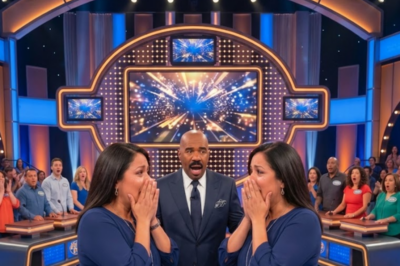 She looked across the game show stage and saw her own face. On the opposing team. Both adopted. Both searching their whole lives. Steve Harvey stopped the show and ordered a DNA test on the spot. 99.97% match. They were identical twins — separated 34 years ago.