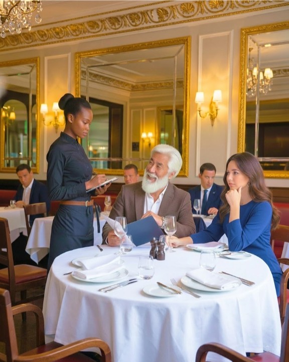 Japanese Billionaire CEO Orders In a Foreign Language To Humiliate Black Waitress—Her Reply...