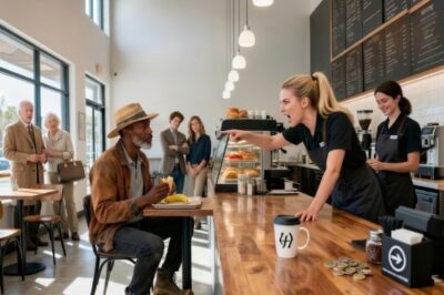 Undercover Boss Orders Coffee at His Own Counter — Freezes Mid-Bite When 2 Cashiers Start Talking