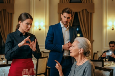 She was just a shy waitress trying to stay invisible. Until she signed three words to a billionaire’s deaf mother—and accidentally revealed a past powerful enough to destroy them both.