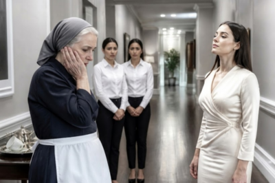 They thought she was just the help. One slap. One broken cup. And then the woman in the gray cardigan stood up as Mrs. Callaway. Silence isn’t weakness. Sometimes it’s just watching.