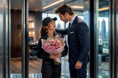 She delivered flowers to the wrong office. He was on the floor holding a broken pot. She knelt. Fixed it. Now she’s on his foundation board. He’s carrying peonies in June. And that broken pot? The mended seam is the strongest part.