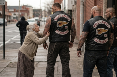 Old Woman Grabbed a Biker’s Arm: “That Man Has My Granddaughter” — Then 60 Came