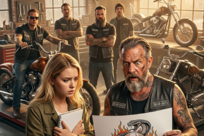 A Girl Asked to Paint Bikers’ Motorcycles for Tips — Then She Revealed a Sketch That Stunned Them All