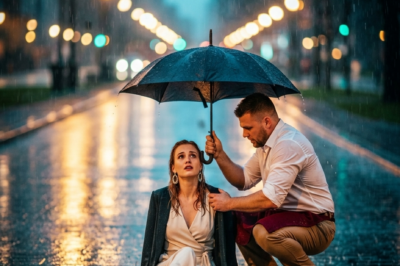 JA Single Dad Waiter Saved a Young Woman in the Rain—Days Later, His Daughter Recognized Her on TV