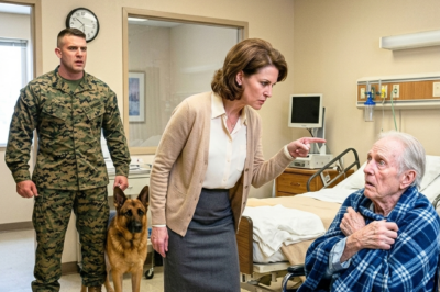 A Marine and his K9 went to pick up his elderly dad. What they found in that rehab center?. His father bruised. An old man strapped to a chair. And a director who thought no one was watching. The dog knew before anyone else did.