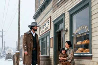 She counted 7 cents. Her daughter hadn’t eaten in 5 days. A lone rancher bought the whole store, lifted them into his wagon, and said, “Prepare to go with me.” The town called it scandal. He called it family. Now that little girl calls him Papa Arthur.