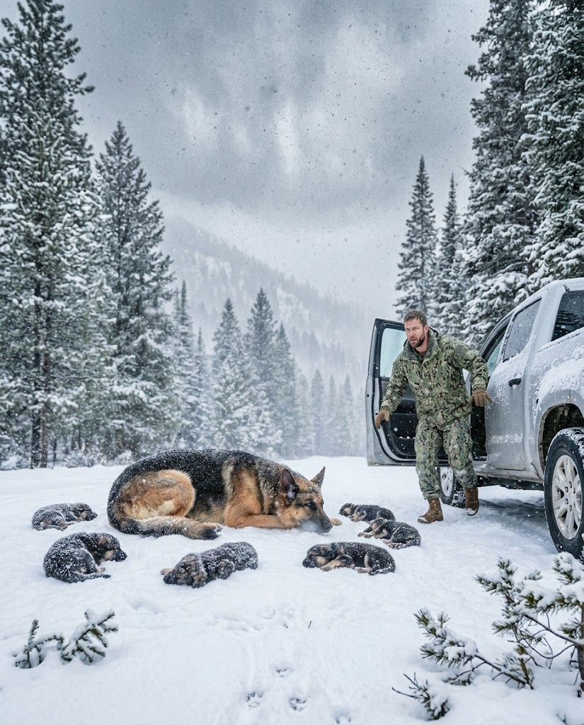 A Navy SEAL Found a Mother Dog and 5 Puppies in a Blizzard — A Moment That Changed His Life