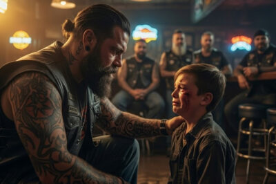 A terrified child asked a biker for protection — within minutes, dozens of Hells angels surrounded