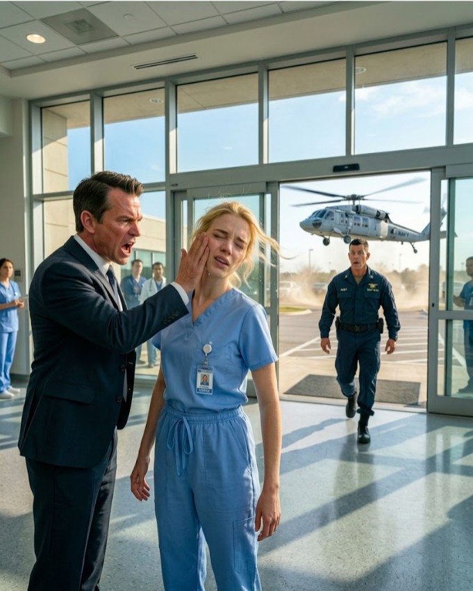 “Get Out, B*tch.” The Hospital CEO Slapped Her | Then a Navy Helicopter Landed Outside
