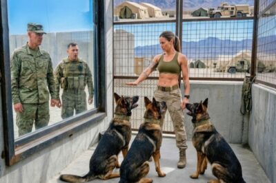“They Locked Her In With The K9s – Then They Realized Why She’s A Navy SEAL Legend!”