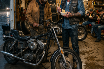 Old Black Mechanic Shelters Stranded Bikers in the Rain — By Dawn, He Couldn’t Believe What Happened
