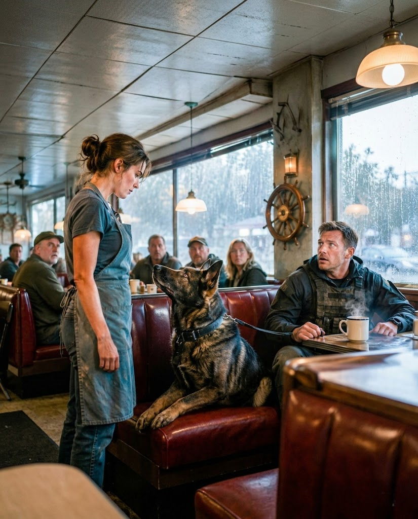 Just A Waitress, The Elite Navy SEAL Scoffed—Until His K9 Whimpered And Hid Behind My Legs