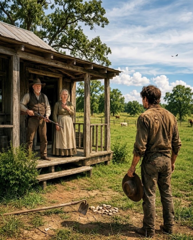 Let Me Stay and I'll Take Care of Your Cattle, Said the Drifter...They Were Going to Refuse Until...
