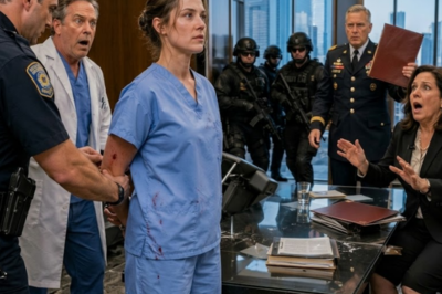 They thought she was just a quiet nurse they could destroy to save their own reputation. They even had the handcuffs ready. Then the FBI walked in—and her top-secret military file turned the boardroom into a crime scene.