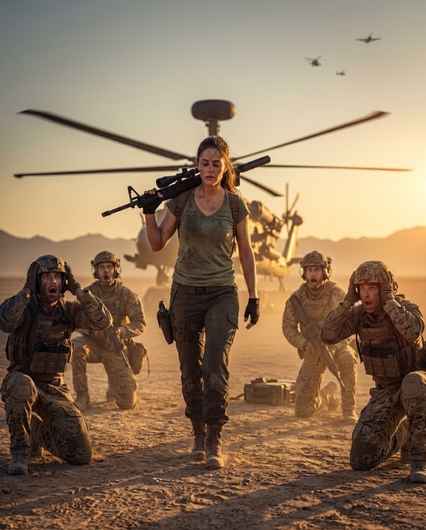 'A Doll Can’t Fight!' SEALs Said — Until the 4’9 Sniper Hit 9 Hostiles from 3,050m in the Sandstorm