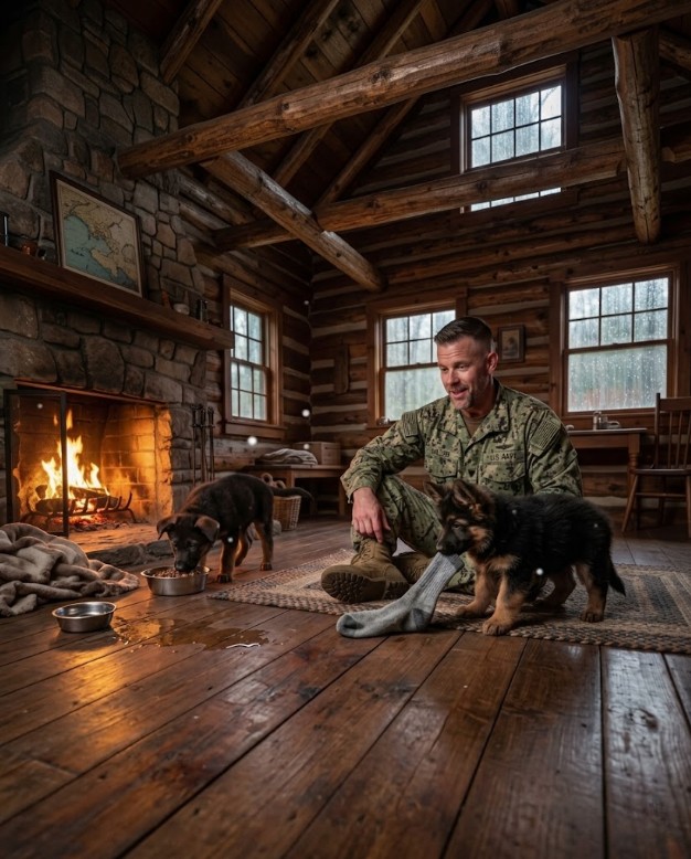 The Two Shelter Puppies Wouldn’t Leave the “Wrong” Navy SEAL… Until He Knew Why