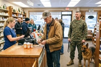 U.S. Marine Spots Veteran $5.38 Short for Life-Saving Medicine—What His K9 Uncovered Next Stunned Everyone