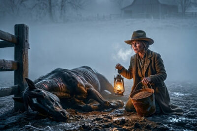 Widow Fed a Starving Wild Stallion, What Happened Before Sunrise Left 200 Ranchers Speechless
