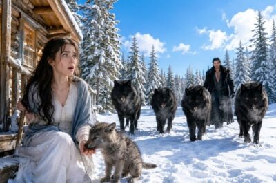Rejected Omega Fed a Pup Every Day — One Day, Four Black Wolves Pulled Up to Her Cabin