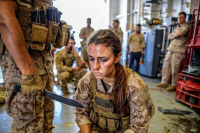 They Slashed Her Uniform with a Training Knife — Then the Navy SEAL Disarmed Them Instantly