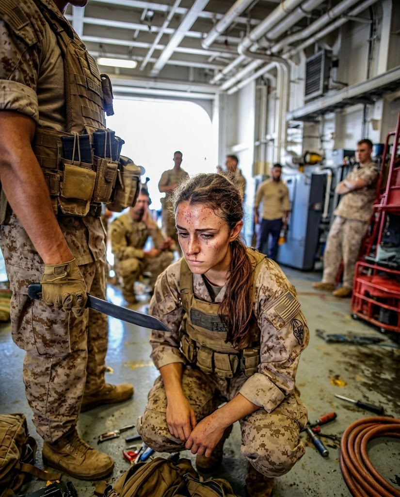 They Slashed Her Uniform with a Training Knife — Then the Navy SEAL Disarmed Them Instantly