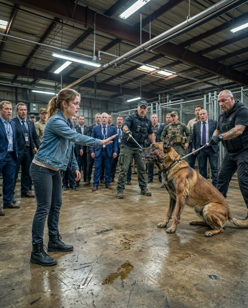 SEAL’s Daughter Walked Into a Retired K9 Auction Alone — The Dogs Froze When She Said Her Dad’s Name