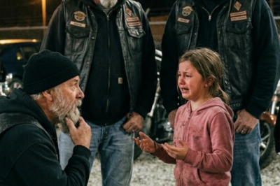 A little girl told a scary-looking biker, I haven’t slept in 5 days. He didn’t call the police. He didn’t argue with anyone. He just made a few phone calls. Sunday morning, 600 motorcycles showed up on her street. The man next door never came outside again.