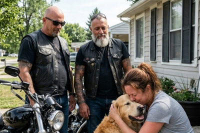 She crashed a Hells Angel’s motorcycle. Destroyed his most prized possession. For 4 days, she barricaded her doors and waited to die. When 20 bikers finally surrounded her house they were carrying her lost dog. Wrapped in a leather vest. Barely alive. But home.